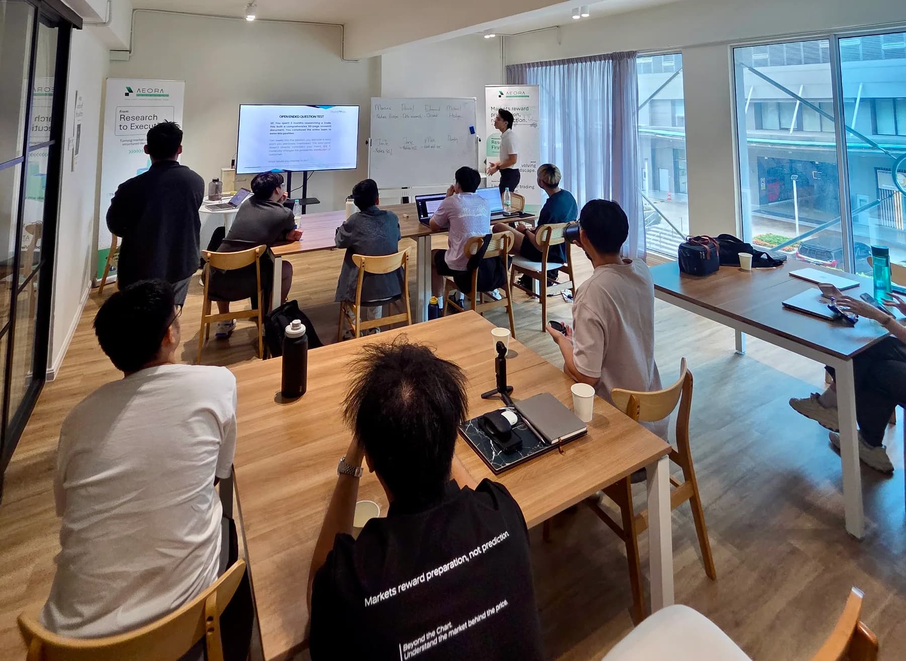 Aeora Trader Development participants during a classroom session