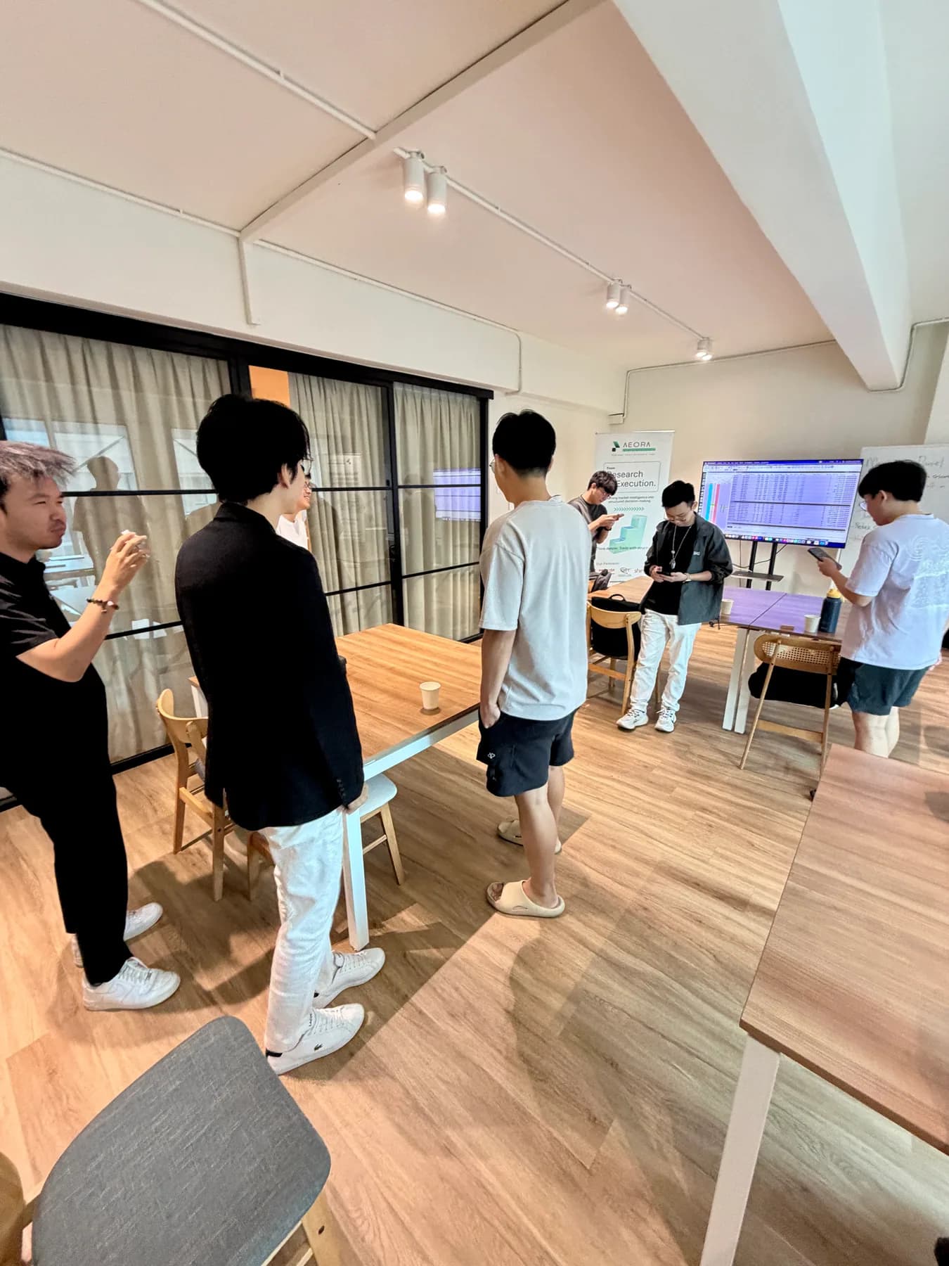 Aeora Trader Development participants exchanging views during a workshop break